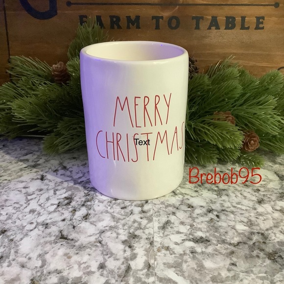 Rae Dunn MERRY CHRISTMAS Double Sided Candle - VHTF - Picture 3 of 5